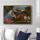 The Holy Family with a Shepherd, c. 1510 - Floater Framed Canvas Print
