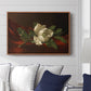 Magnolia on Red Velvet, c. 1885-1890 - Floater Framed Canvas Print