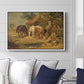 The Midday Meal, 1835 - Floater Framed Canvas Print