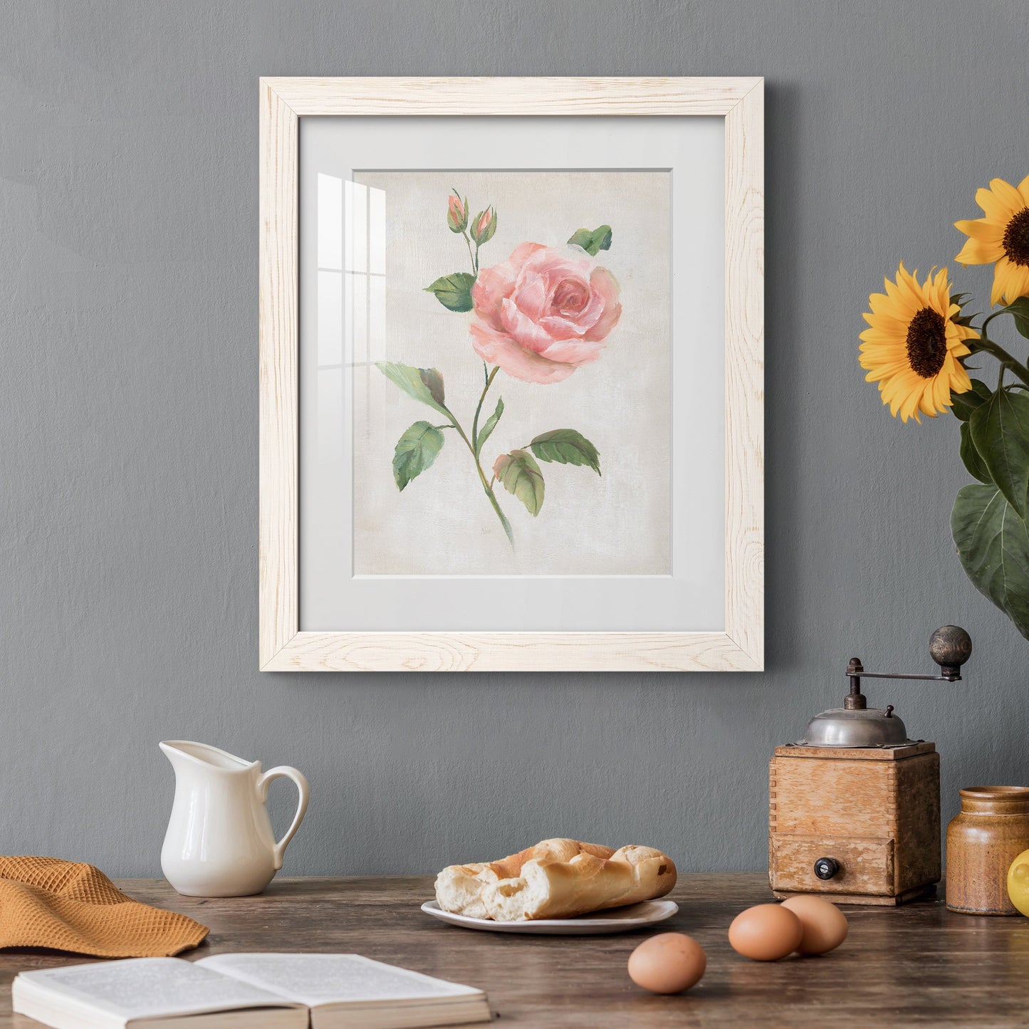 Grandiflora I - Premium Framed Print - Distressed Barnwood Frame - Ready to Hang