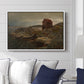 A Fisherman's Home, Lillesand, 1858 - Floater Framed Canvas Print