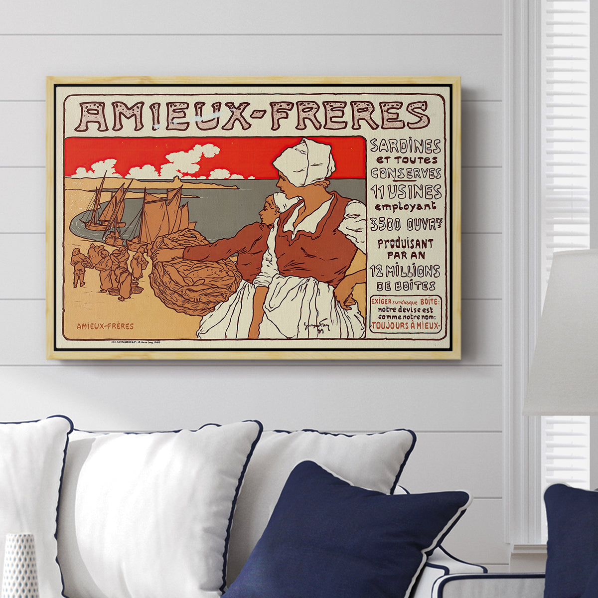 Amieux-Frères (Advertising Poster), 1899 - Floater Framed Canvas Print