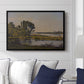 Landscape with a River, 1892 - Floater Framed Canvas Print