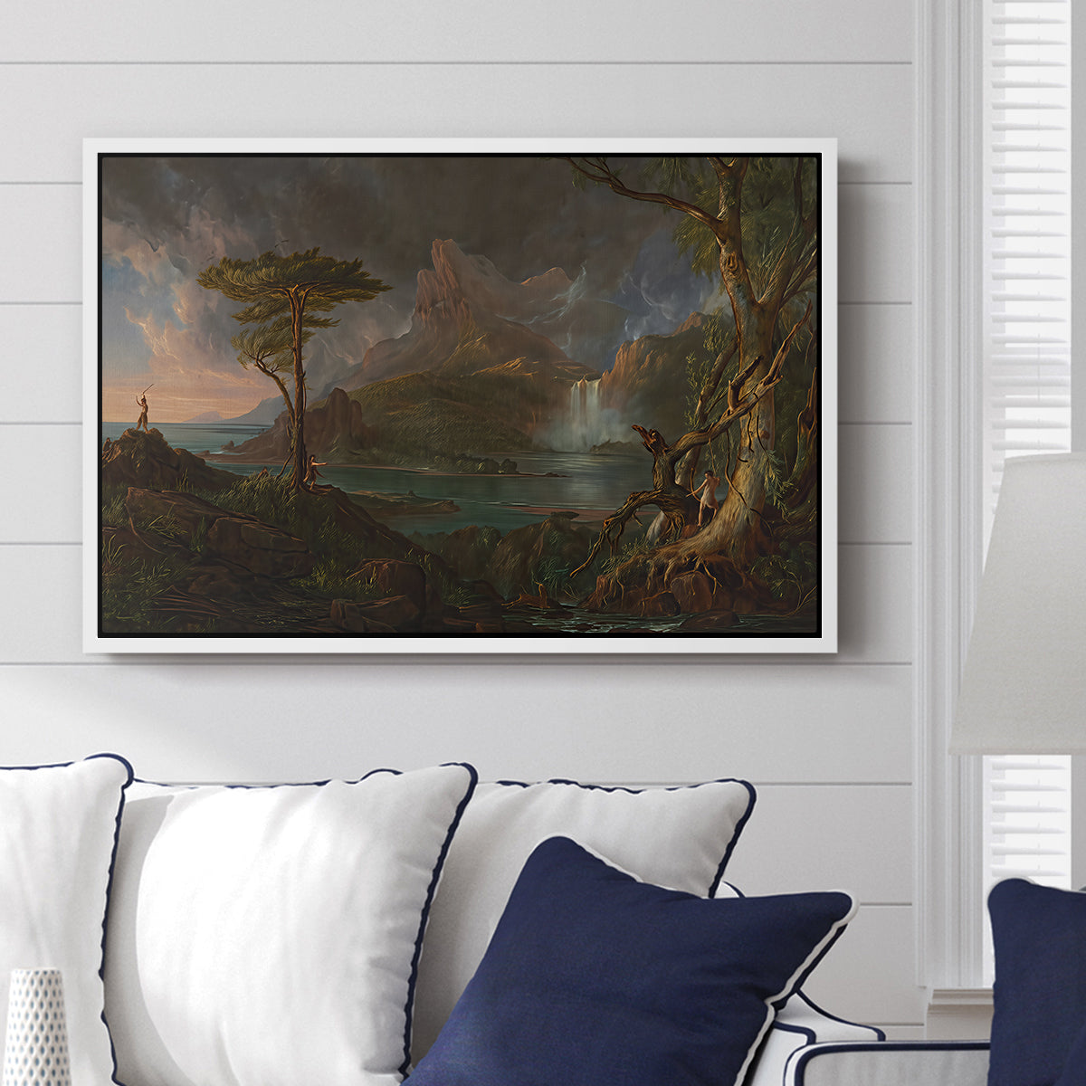 A Wild Scene, 1831-1832 - Floater Framed Canvas Print
