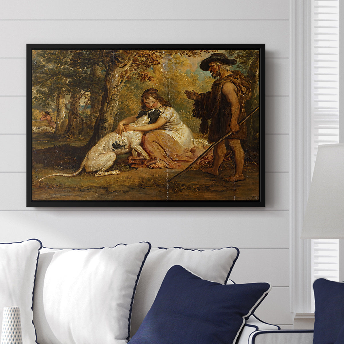 Measure for Measure, or The Biter Bit, 1840 - Floater Framed Canvas Print