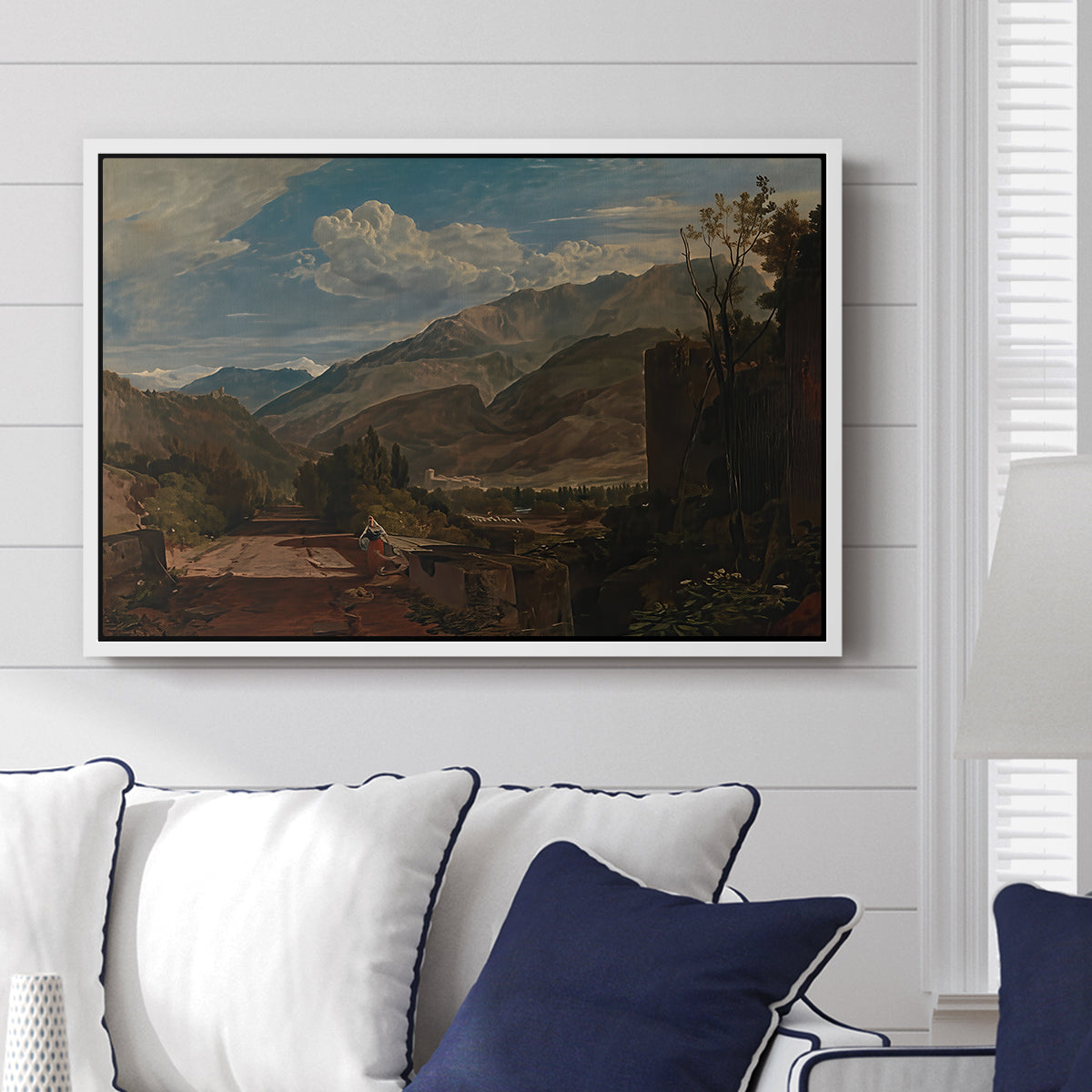 Bonneville, Savoy, 1803 - Floater Framed Canvas Print