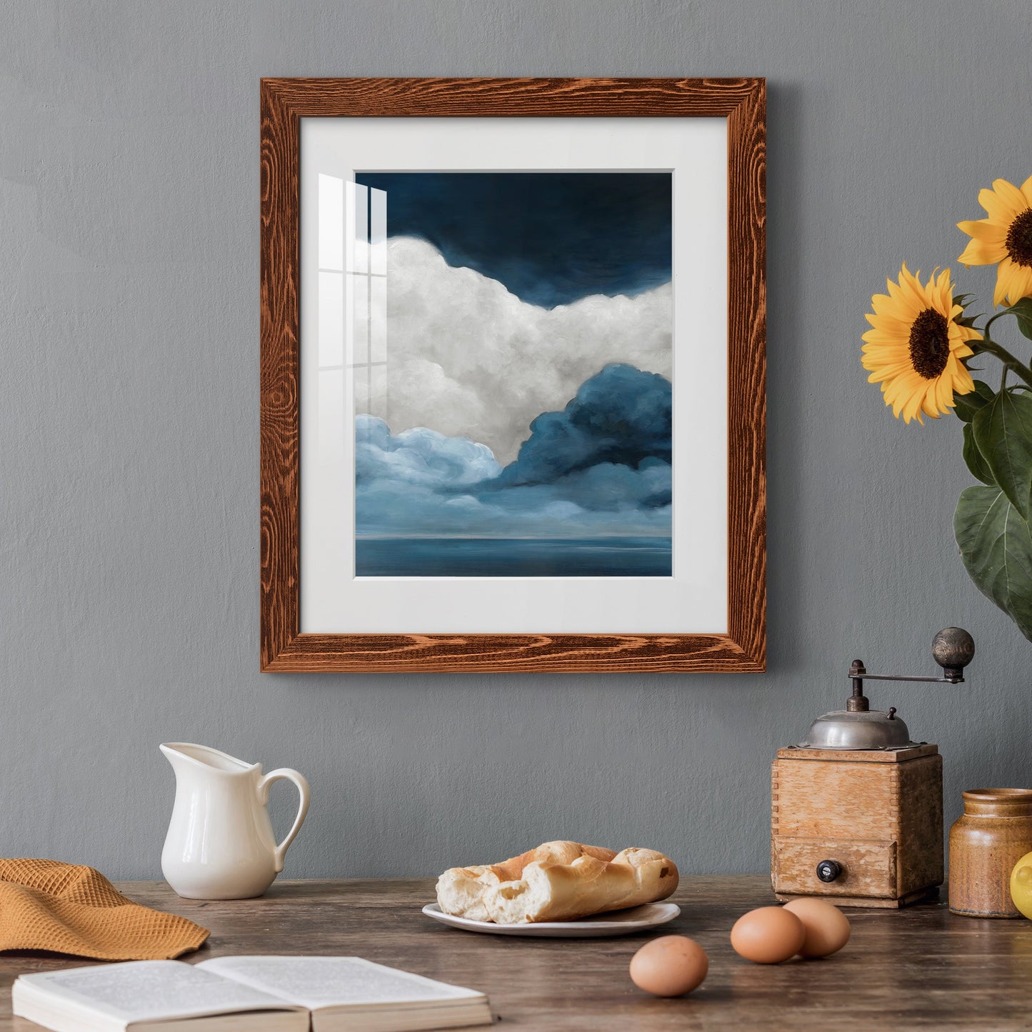 Nature's Drama I - Premium Framed Print - Distressed Barnwood Frame - Ready to Hang