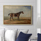 Dr. Syntax, a Bay Racehorse, Standing in a Coastal Landscape, an Estuary Beyond, c. 1820 - Floater Framed Canvas Print
