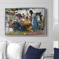 Net Menders in Valencia, 1909 - Floater Framed Canvas Print