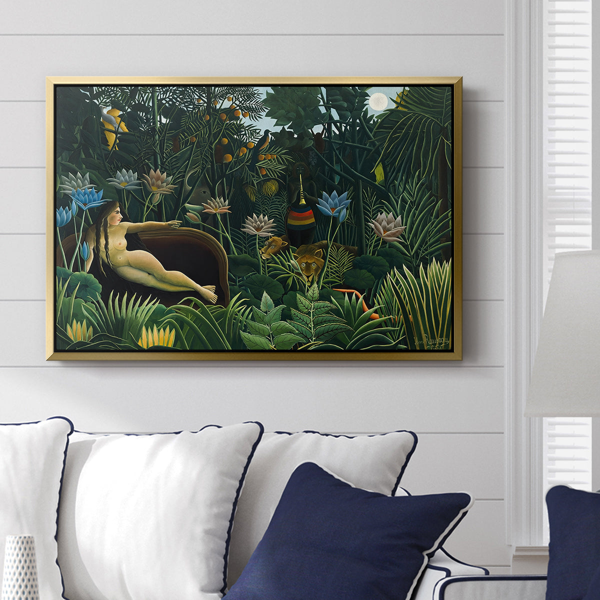 The Dream (Le Rêve), 1910 - Floater Framed Canvas Print