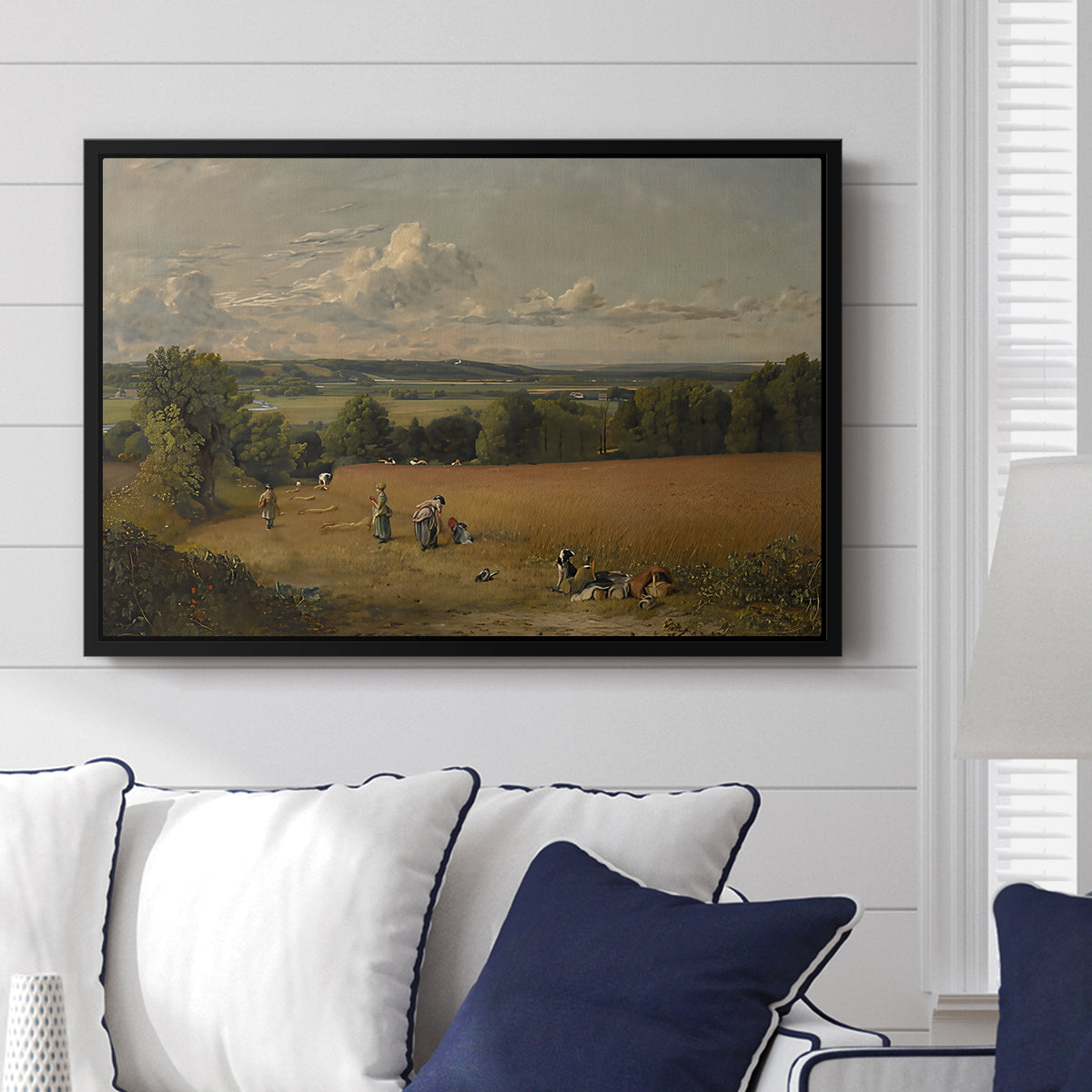The Wheat Field, 1816 - Floater Framed Canvas Print