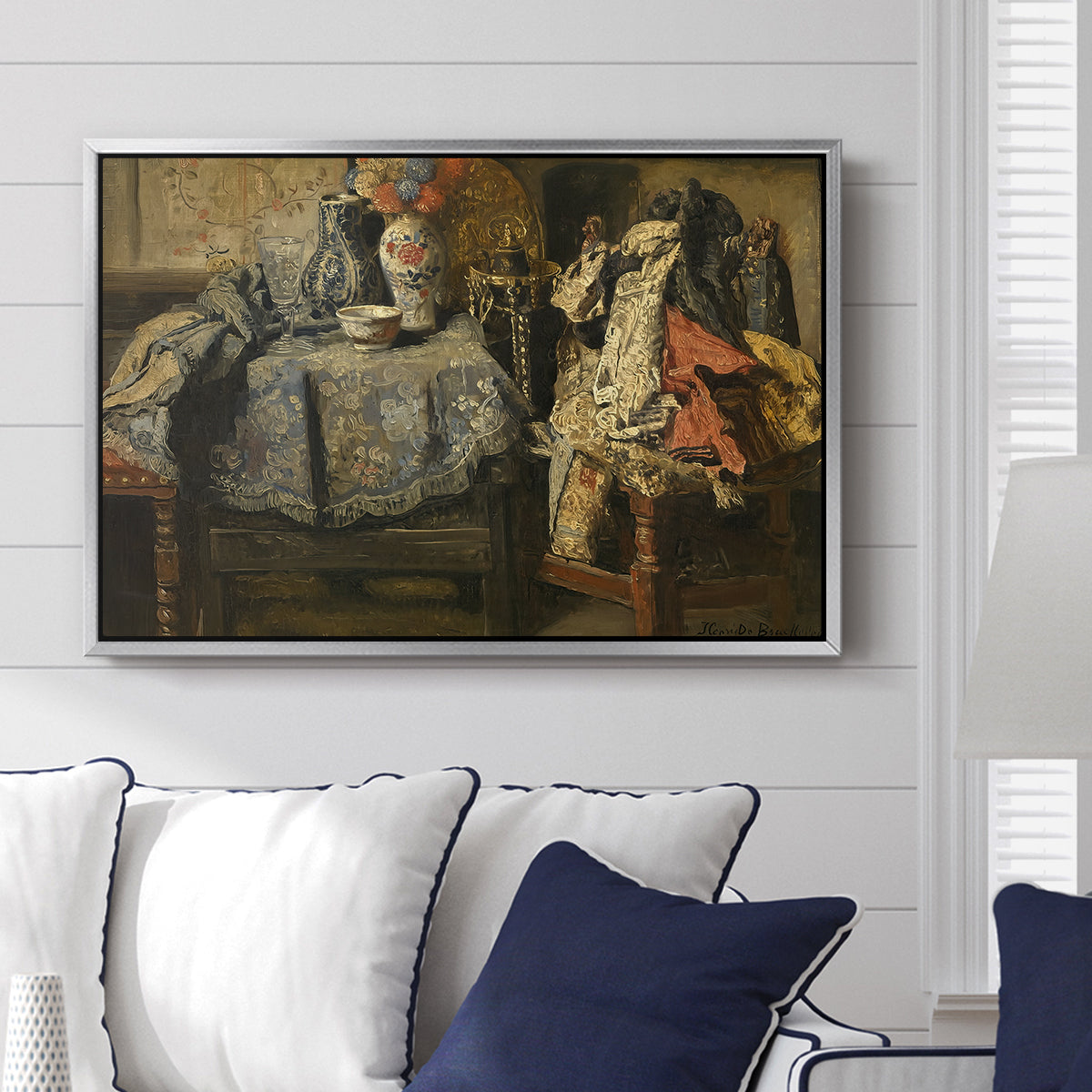 Still Life Requisites, 1885 - Floater Framed Canvas Print