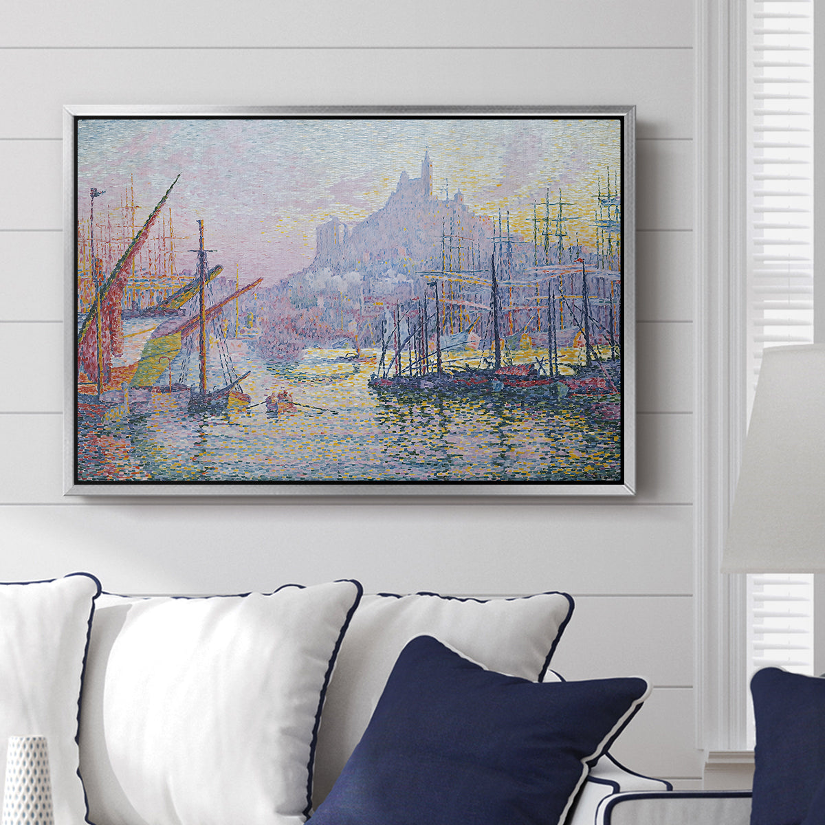 The Port of Marseille, 1905 - Floater Framed Canvas Print