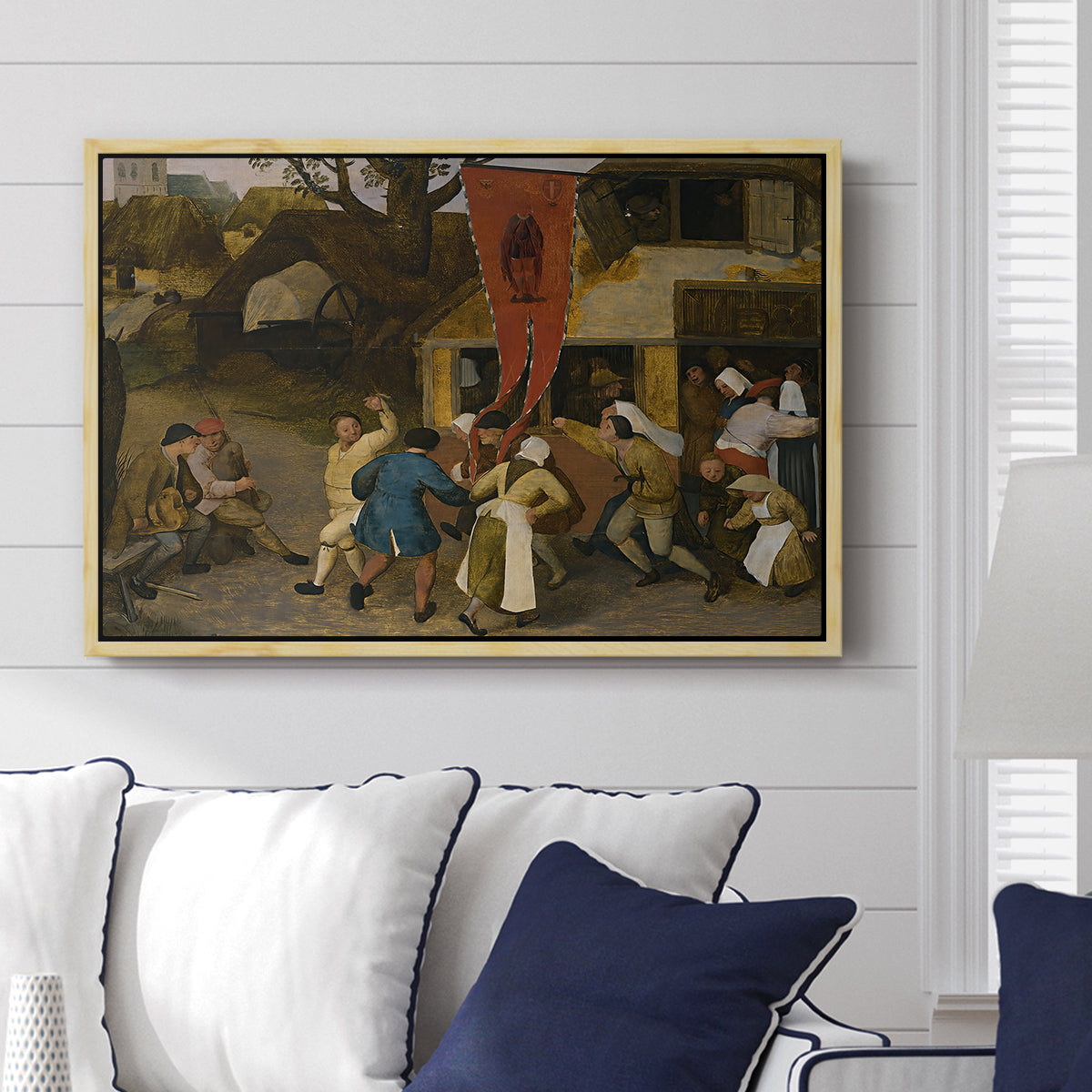 A Village Fair, c. 1567-1569 - Floater Framed Canvas Print