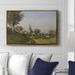 Village Landscape with Church, 1891 - Floater Framed Canvas Print