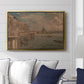 Somerset House Terrace from Waterloo Bridge, c. 1819 - Floater Framed Canvas Print