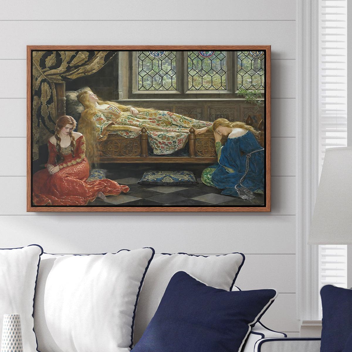 The Sleeping Beauty, 1921 - Floater Framed Canvas Print