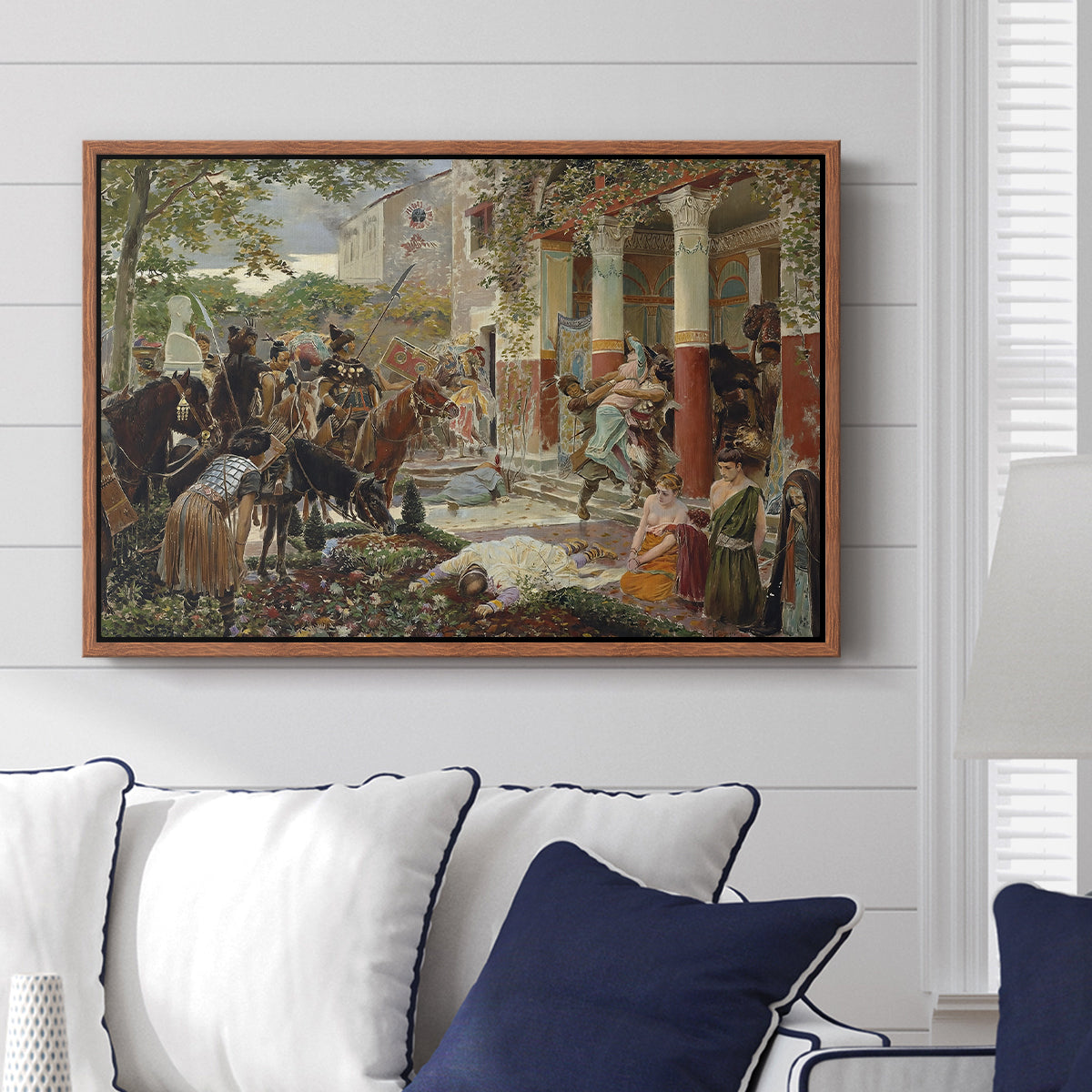 Onslaught of the Tartars, c. 1938 - Floater Framed Canvas Print