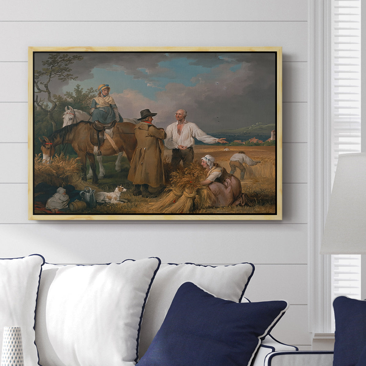 The Reapers, 1800 - Floater Framed Canvas Print