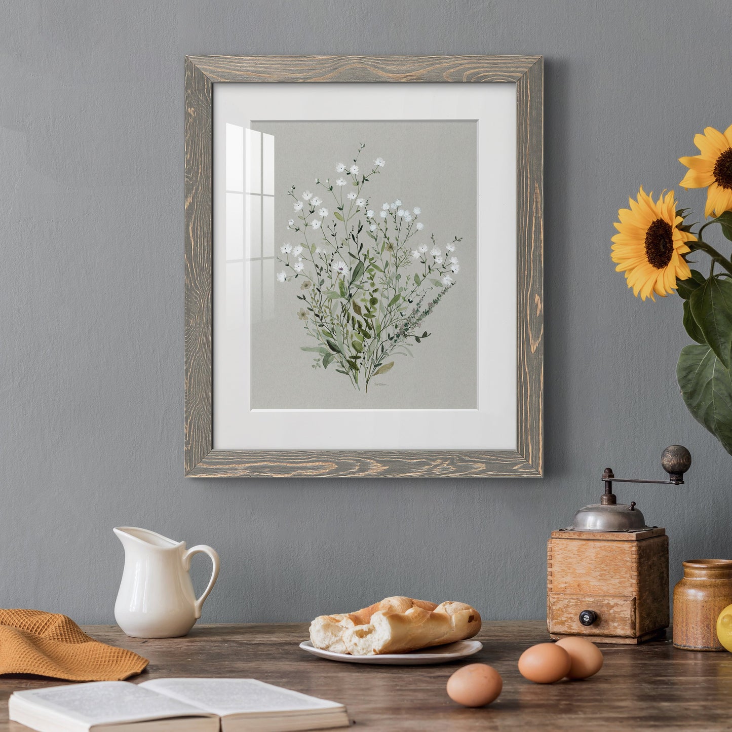 Bouquet of Grace II - Premium Framed Print - Distressed Barnwood Frame - Ready to Hang