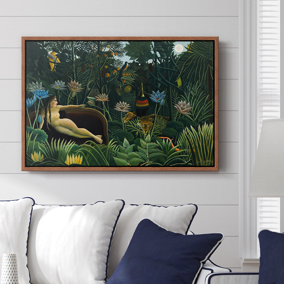 The Dream (Le Rêve), 1910 - Floater Framed Canvas Print