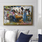 Net Menders in Valencia, 1909 - Floater Framed Canvas Print
