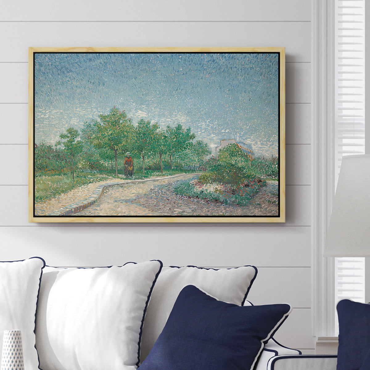 Square Saint-Pierre, Paris, 1887 - Floater Framed Canvas Print