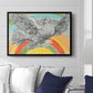 Flying Dove with Rainbow (Colombe volant à l'Arc-en-ciel), 1952 - Floater Framed Canvas Print