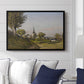 Village Landscape with Church, 1891 - Floater Framed Canvas Print