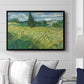 Green Wheat Field with Cypress, 1889 - Floater Framed Canvas Print