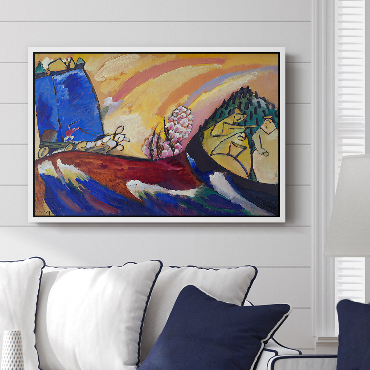 Painting with Troika, 1911 - Floater Framed Canvas Print