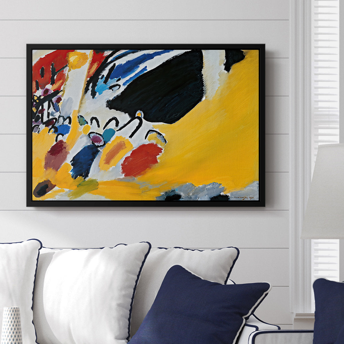 Impression III (Concert), 1911 - Floater Framed Canvas Print