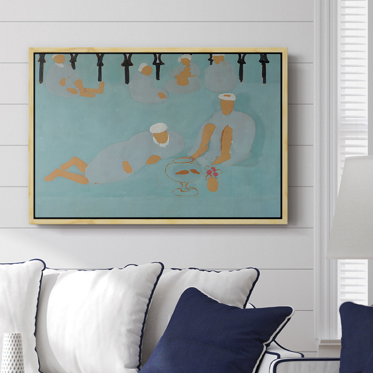 Arab Coffeehouse (Le café Maure), 1913 - Floater Framed Canvas Print