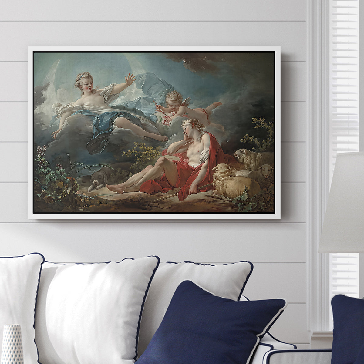 Diana and Endymion, c. 1753-1756 - Floater Framed Canvas Print