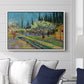 Orchard in Blossom, Bordered by Cypresses, 1888 - Floater Framed Canvas Print