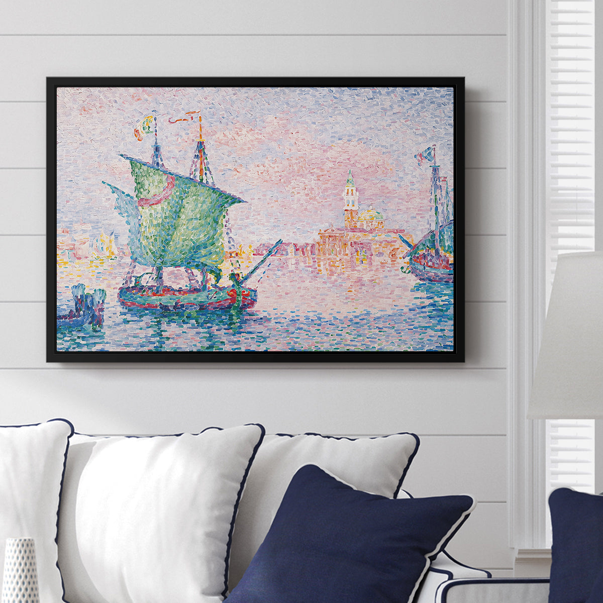 Venice, the Pink Cloud, 1909 - Floater Framed Canvas Print