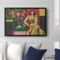 Seated Woman with a Vase of Amaryllis, 1941 - Floater Framed Canvas Print