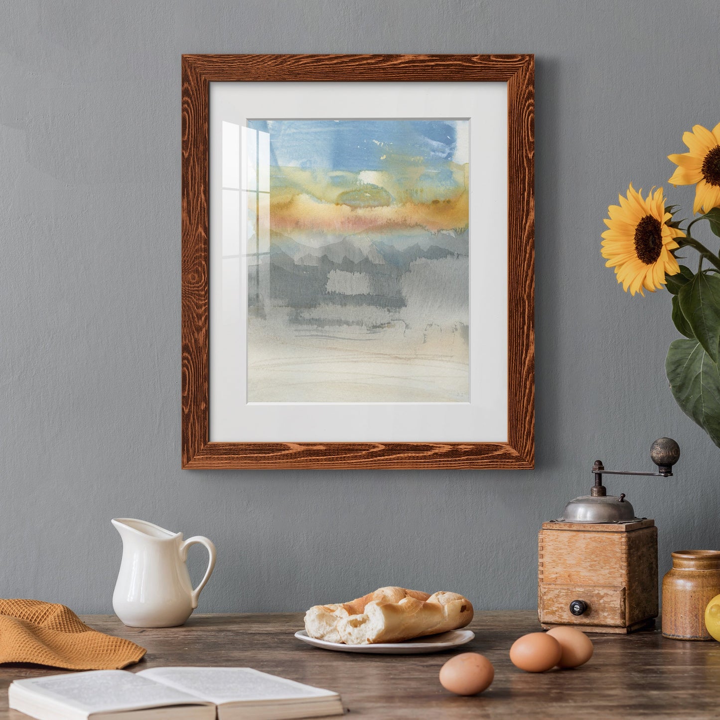 High Desert Sunset II - Premium Framed Print - Distressed Barnwood Frame - Ready to Hang