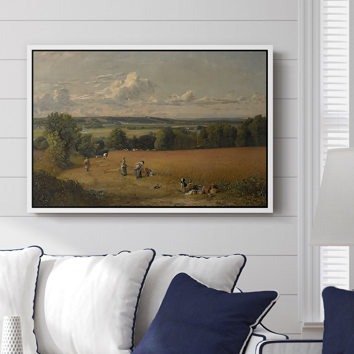 The Wheat Field, 1816 - Floater Framed Canvas Print
