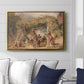 Figures and Animals in a Vineyard, c. 1829 - Floater Framed Canvas Print