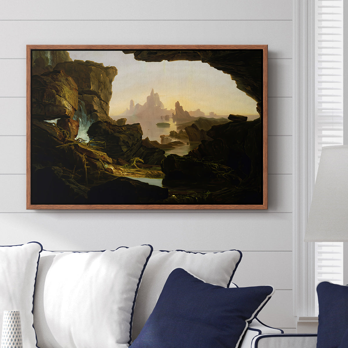 The Subsiding of the Waters of the Deluge, 1829 - Floater Framed Canvas Print