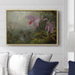 Two Sun Angel Hummingbirds on a Branch, c. 1890-1904 - Floater Framed Canvas Print