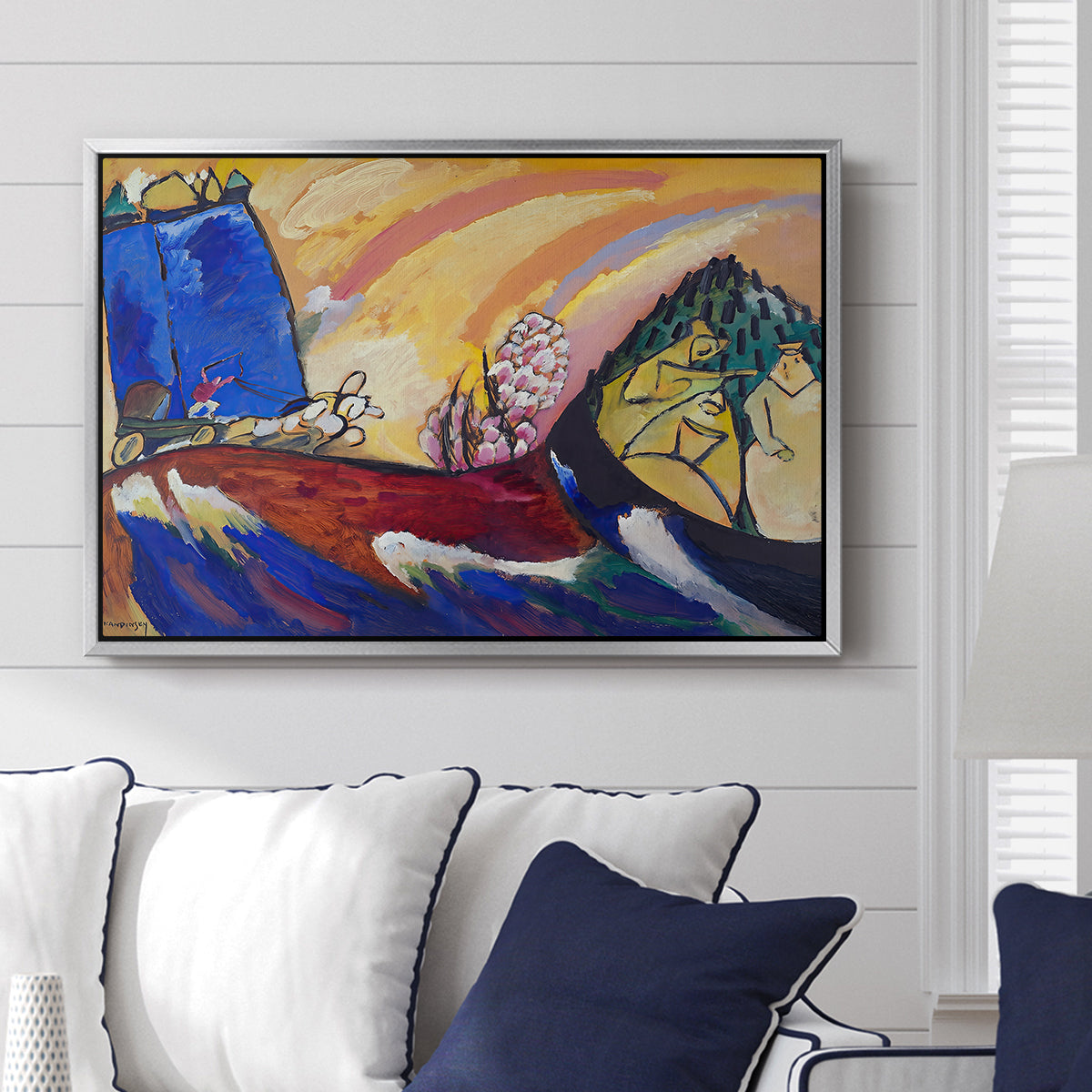 Painting with Troika, 1911 - Floater Framed Canvas Print