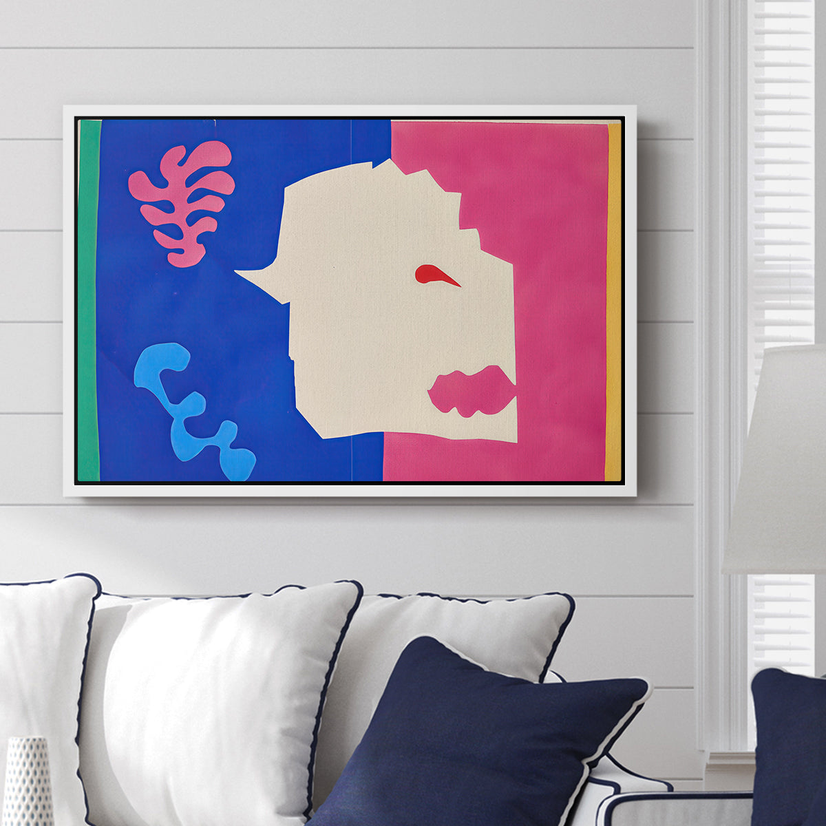 The Wolf (Le loup), from Jazz, 1947 - Floater Framed Canvas Print