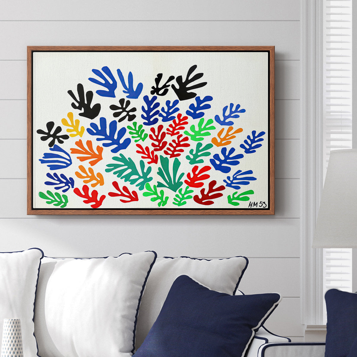 The Sheaf (La gerbe), 1953 - Floater Framed Canvas Print