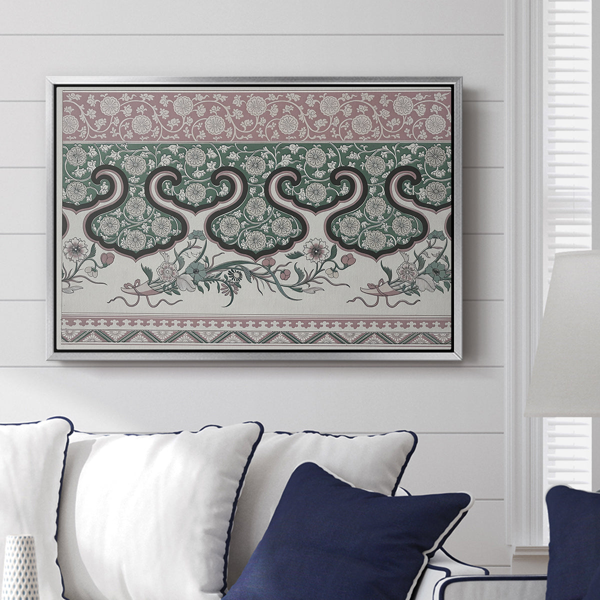 Examples of Chinese Ornament, Pl. LXXVI, 1867 - Floater Framed Canvas Print