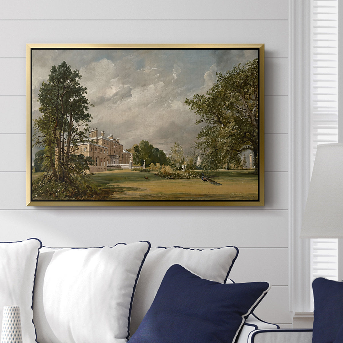 Malvern Hall, 1821 - Floater Framed Canvas Print