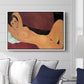 Reclining Nude (Nu couché), 1917 - Floater Framed Canvas Print