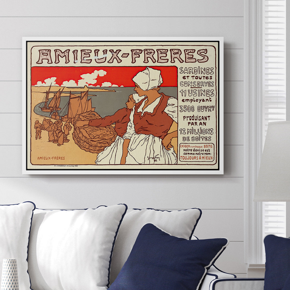 Amieux-Frères (Advertising Poster), 1899 - Floater Framed Canvas Print
