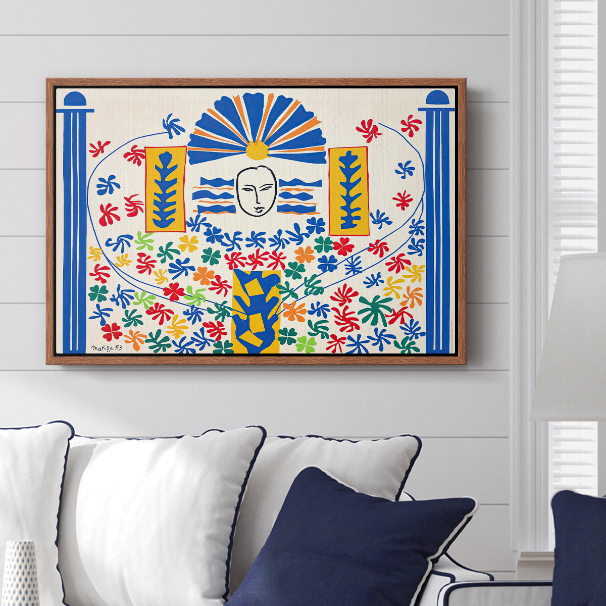 Apollo (Apollon), 1953 - Floater Framed Canvas Print